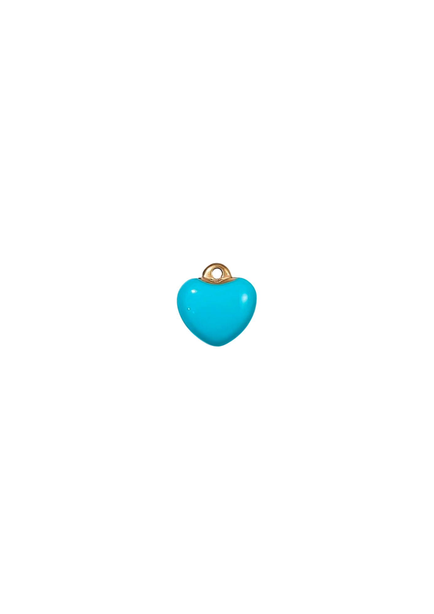 Mini Puff Heart Charm - Colored