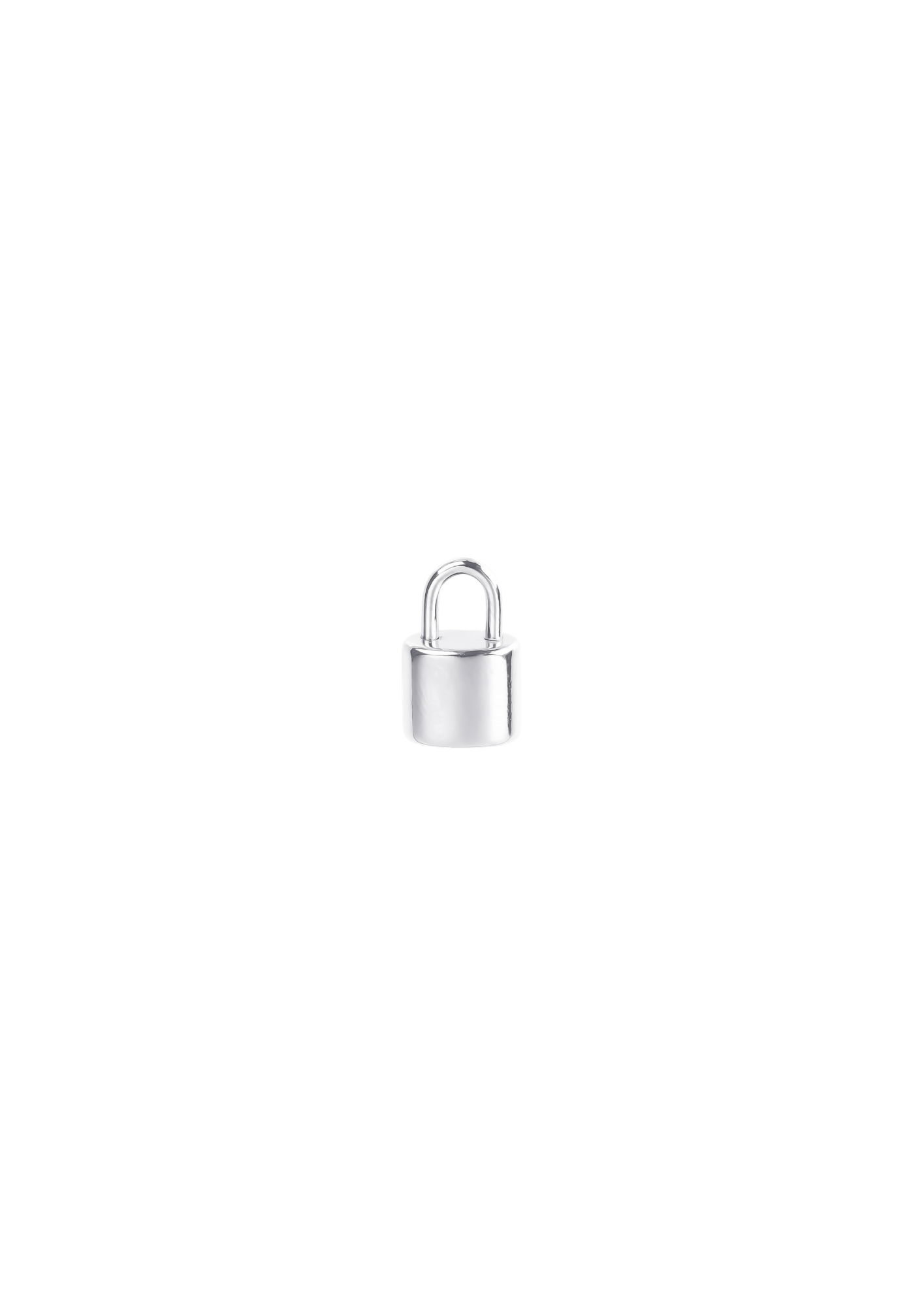 Lock Charm - Silver