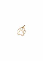 Dog Paw Charm - Hollow