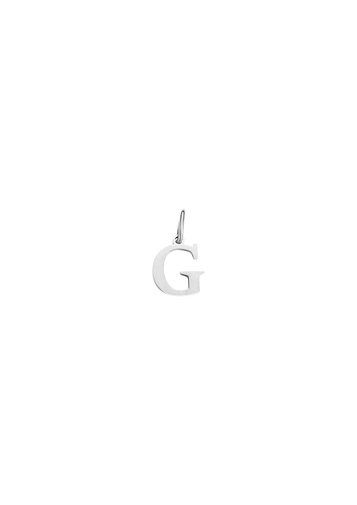 Mini Letter Charm - Silver