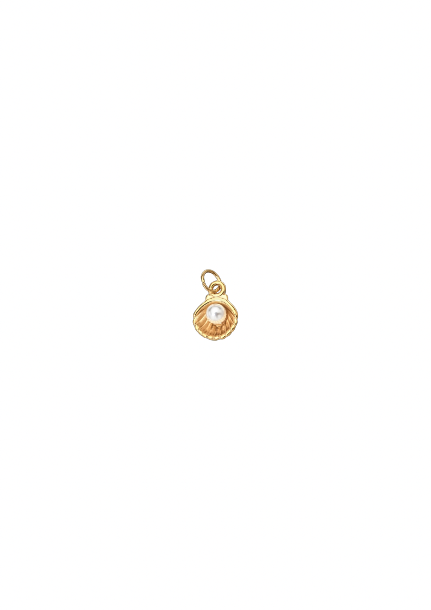 Pearl Shell Charm - Micro/Gold