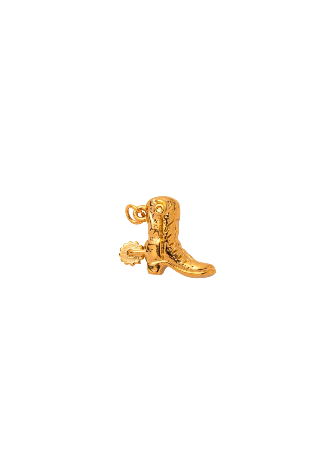 Cowboy Boot Charm - Gold