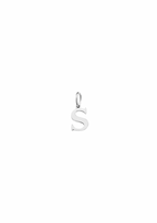 Mini Letter Charm - Silver