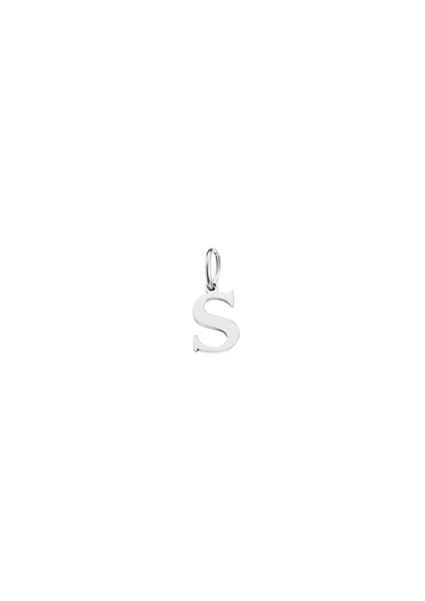 Mini Letter Charm - Silver