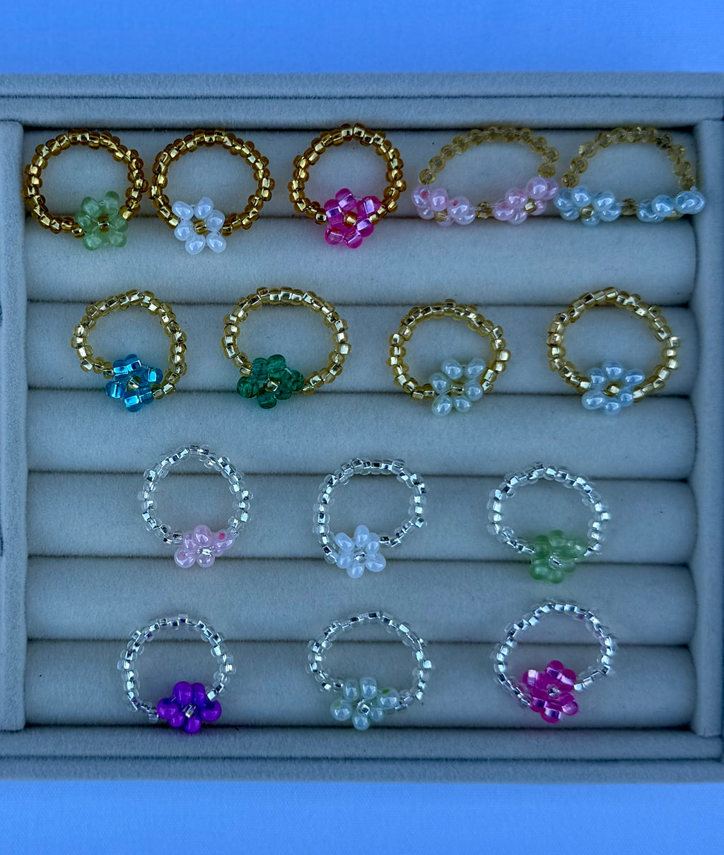 Handcrafted Beaded Flower Ring
