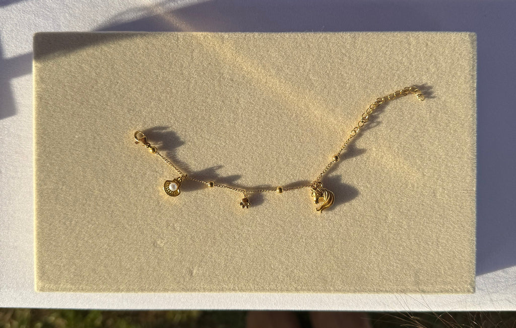 Pearl Shell Charm - Micro/Gold