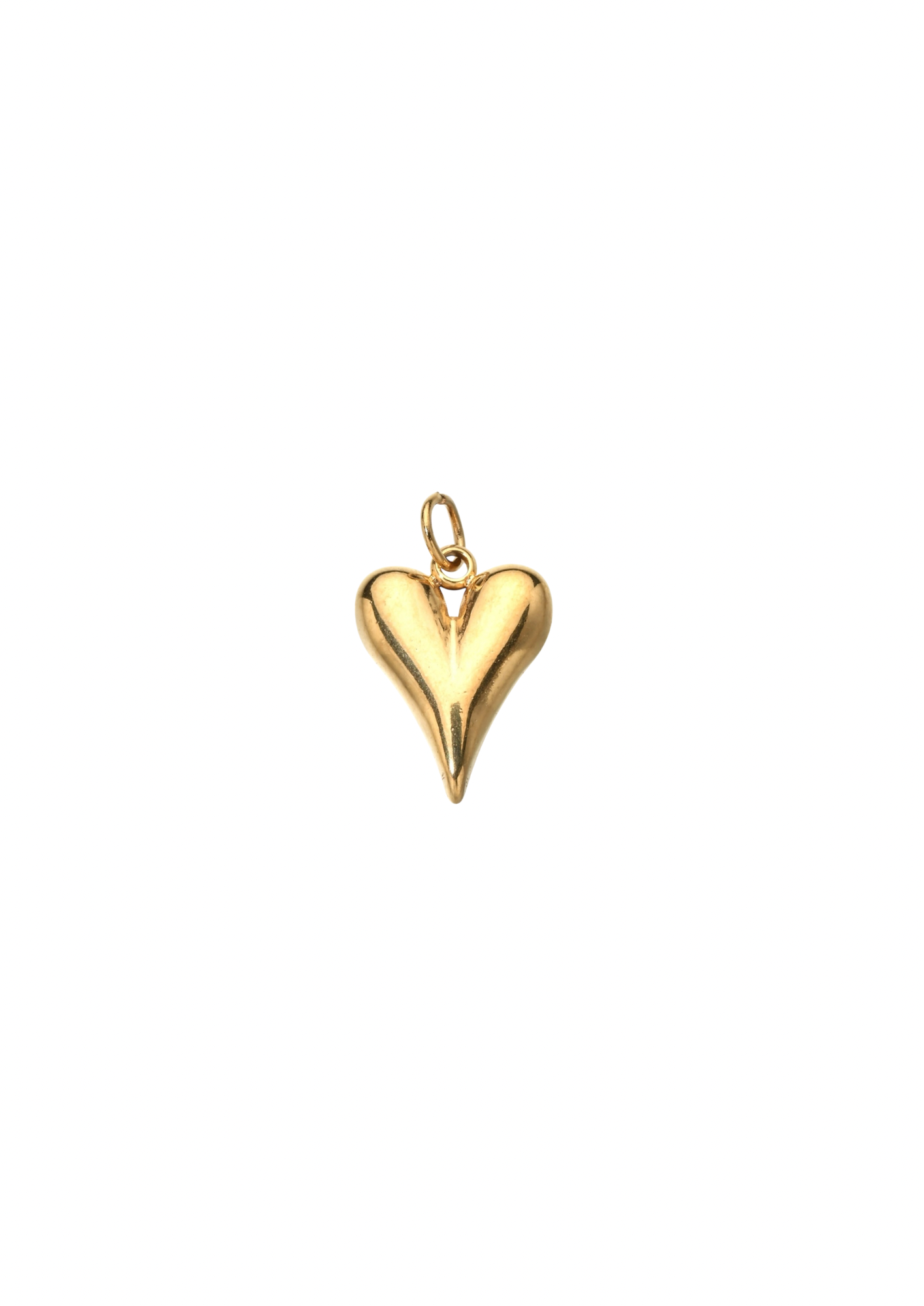 Puff Heart Pendant - Gold