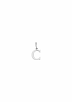 Mini Letter Charm - Silver