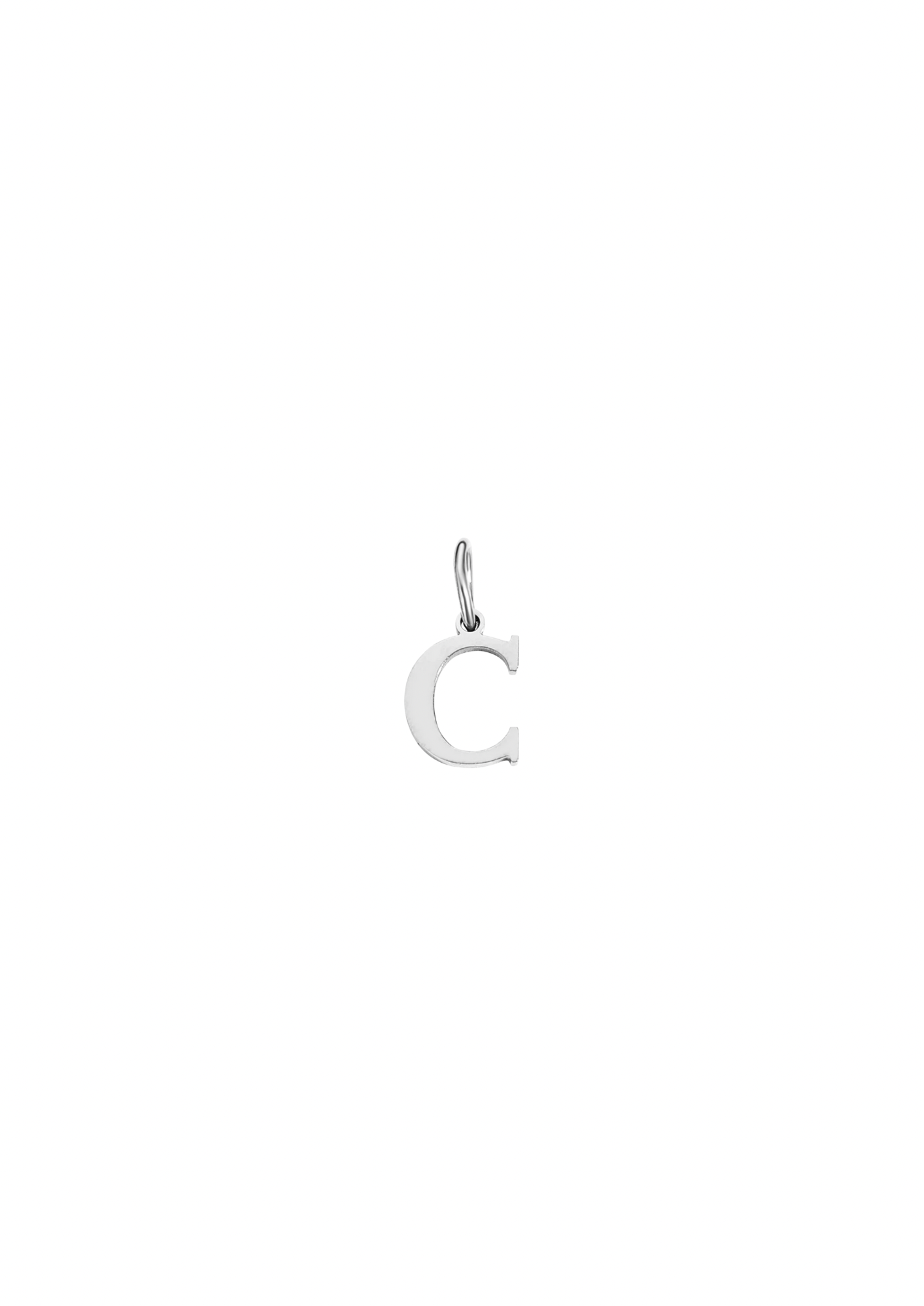 Mini Letter Charm - Silver