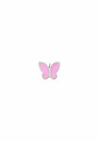 Butterfly Charm - Pink Inlay