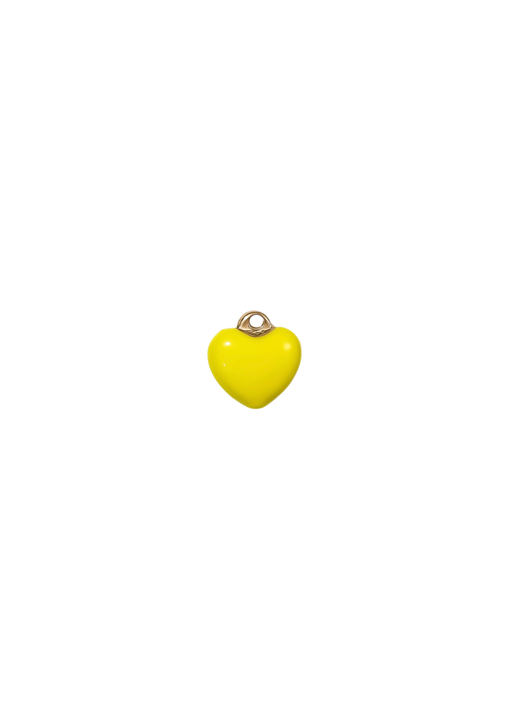 Mini Puff Heart Charm - Colored