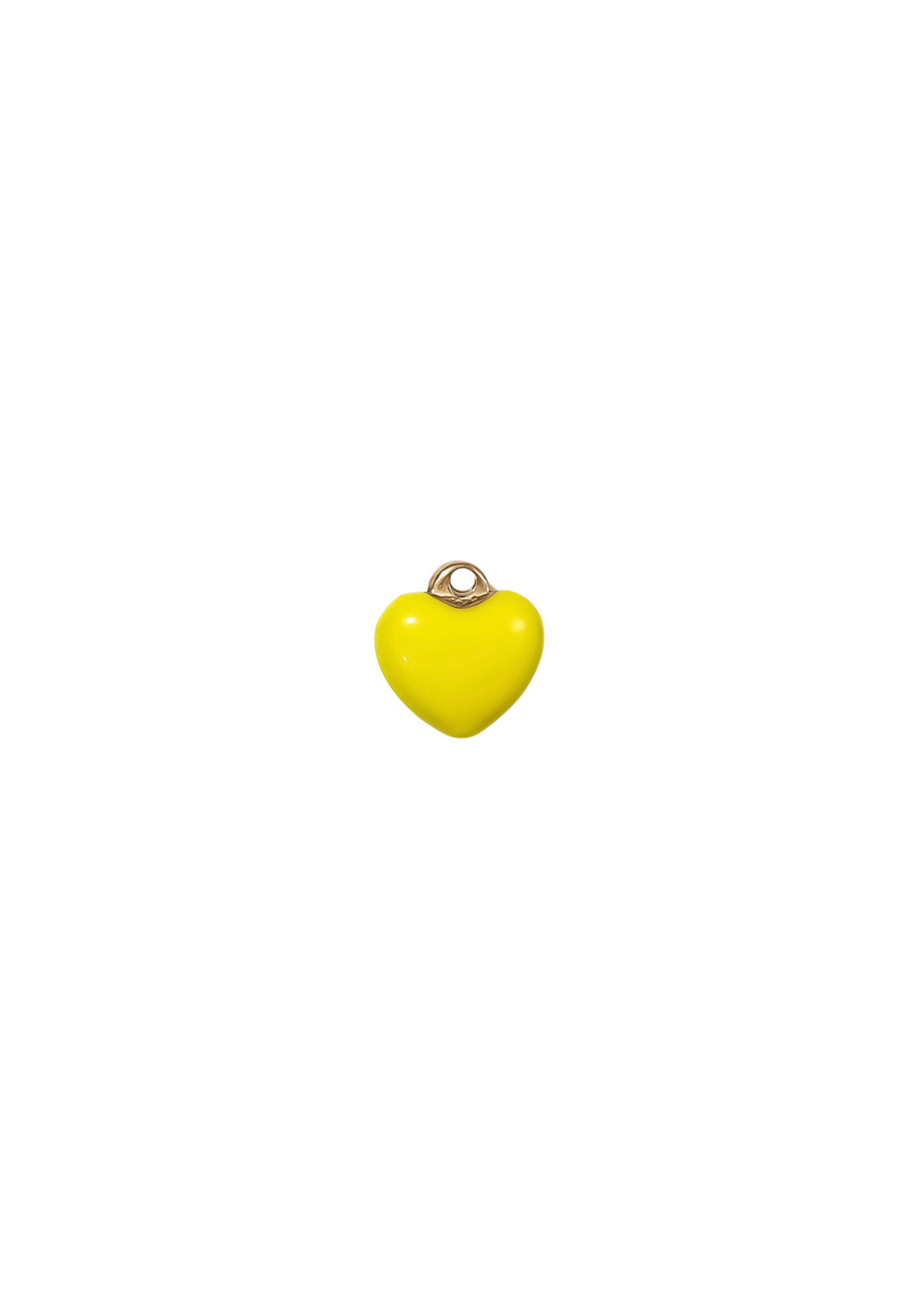 Mini Puff Heart Charm - Colored