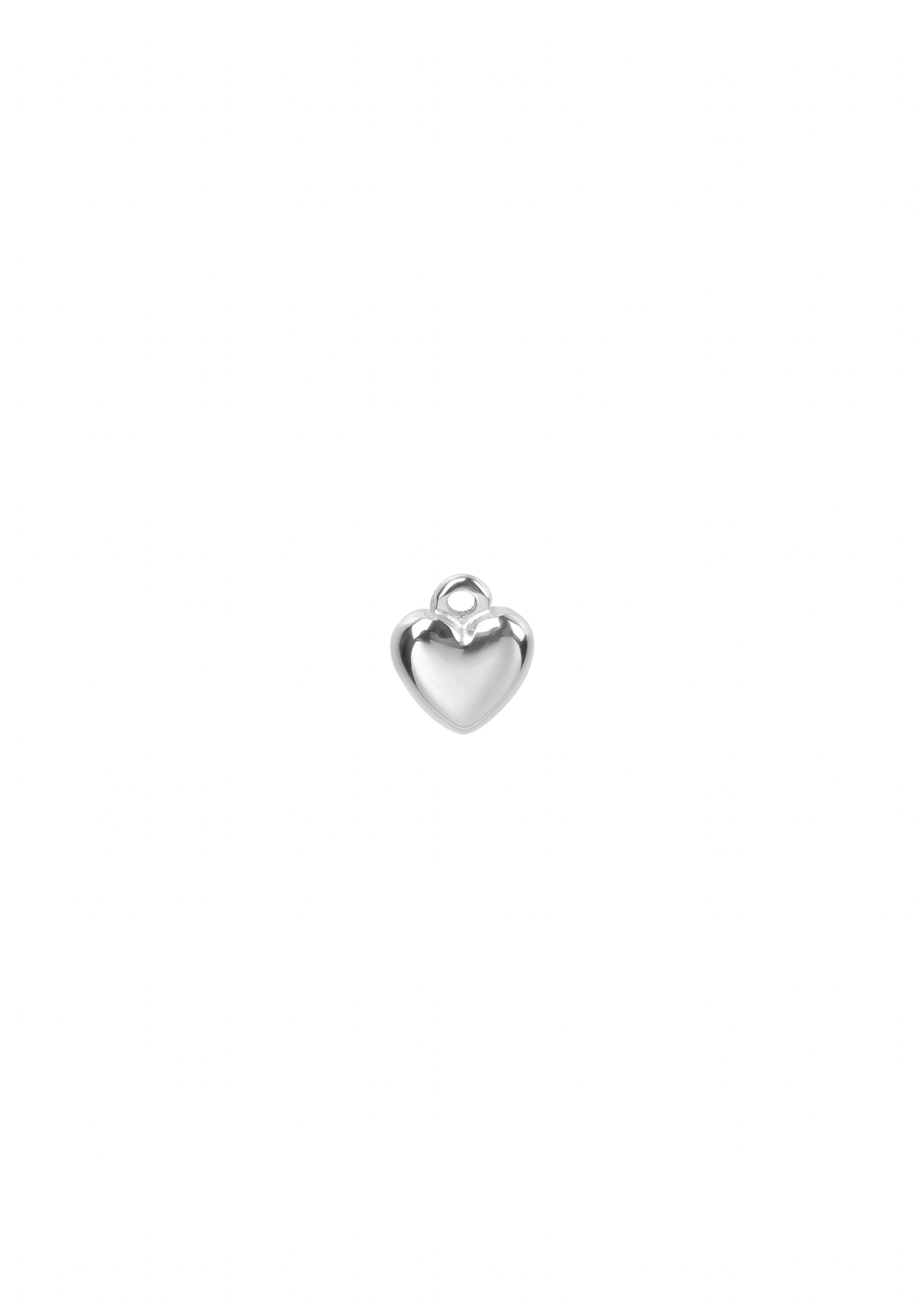 Mini Puff Heart Charm