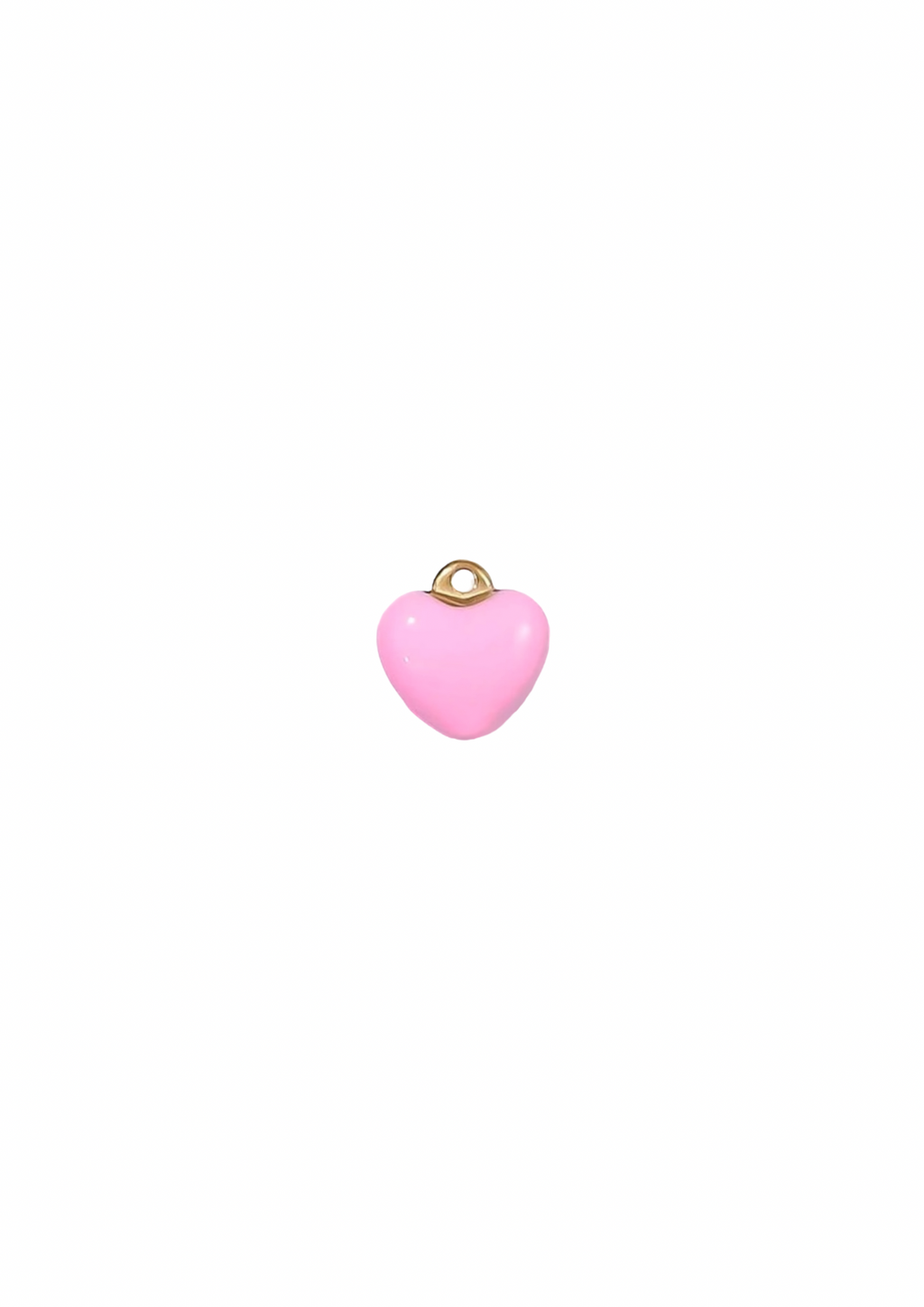Mini Puff Heart Charm - Colored
