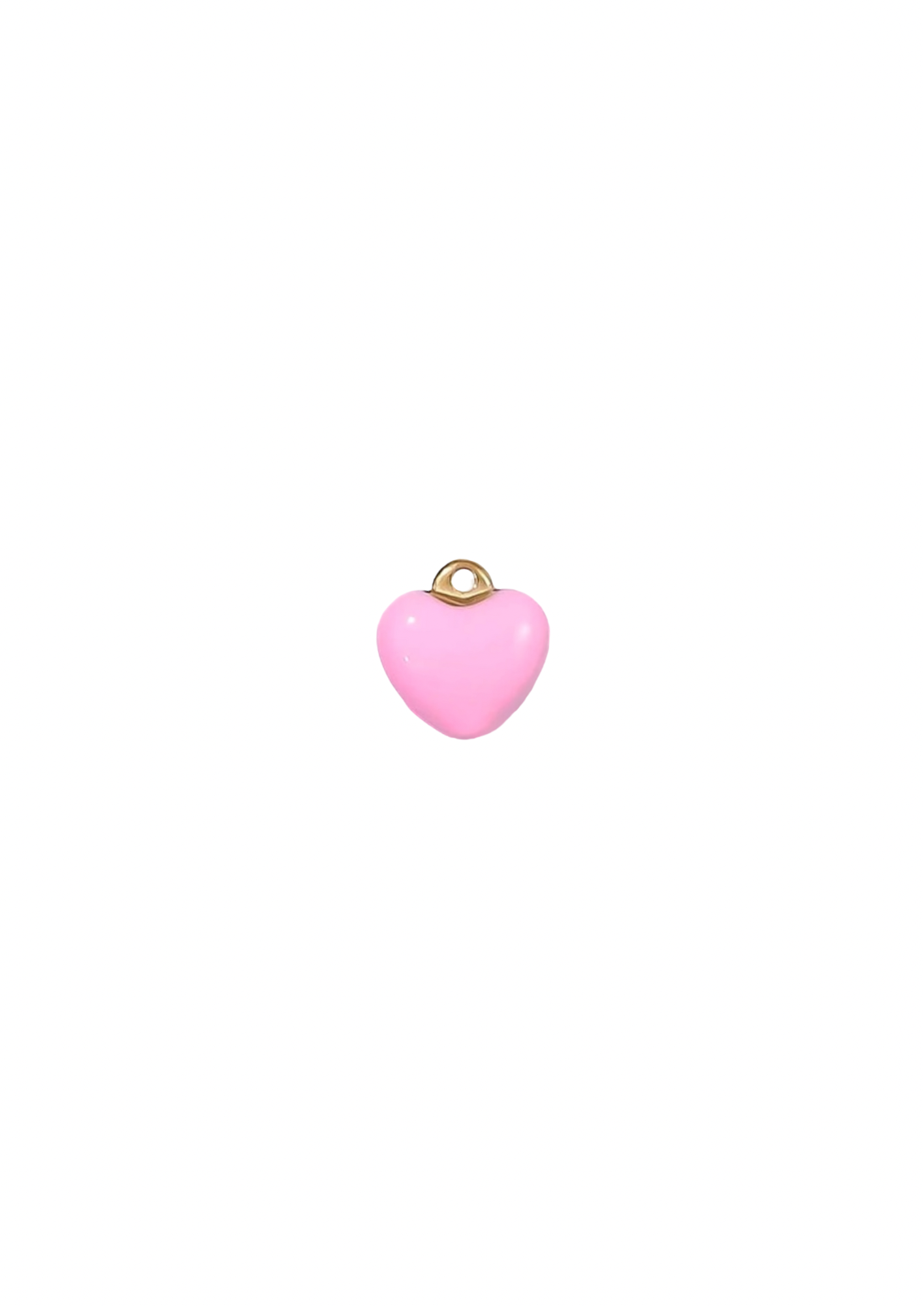 Mini Puff Heart Charm - Colored