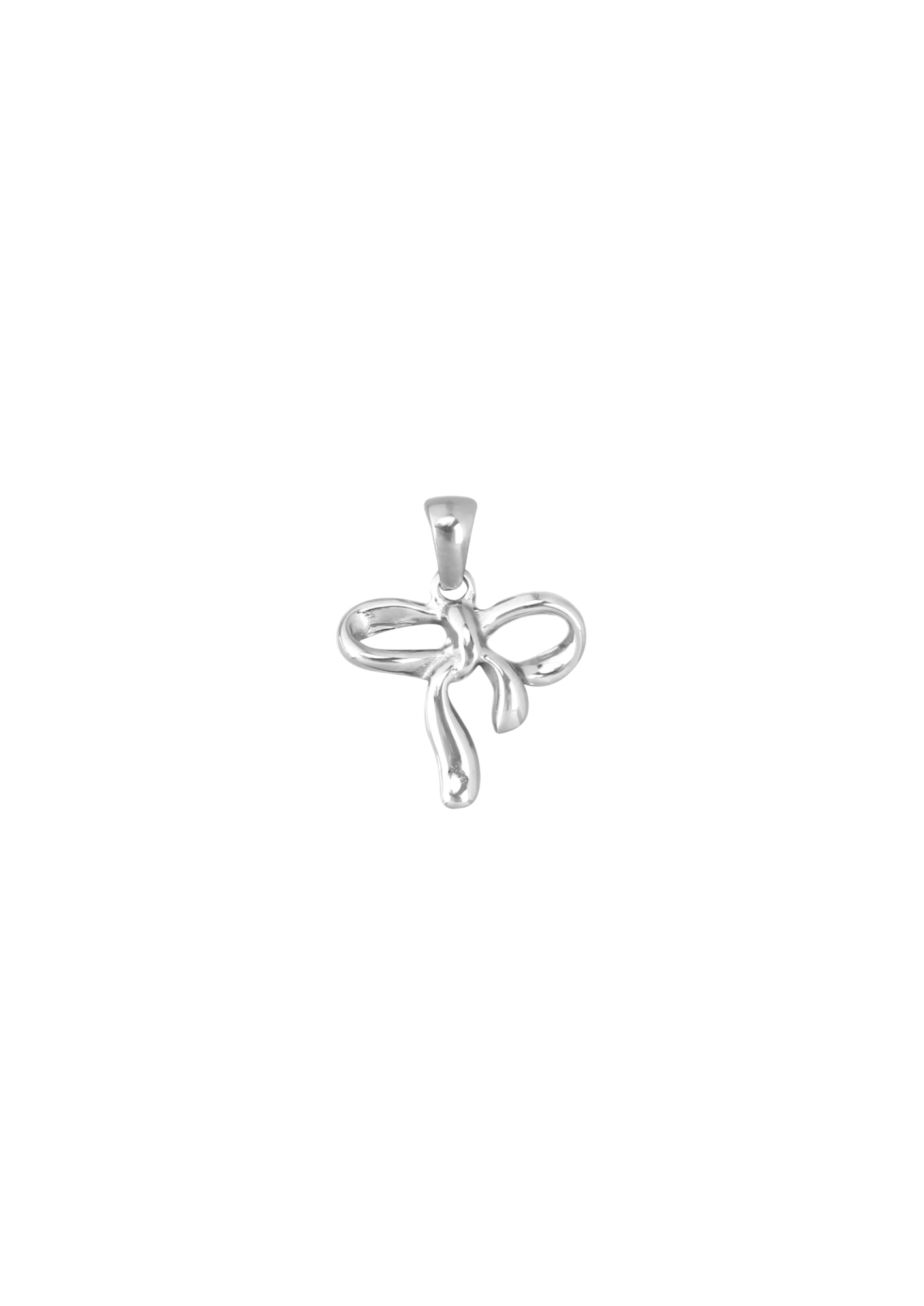 Bow Charm - Silver