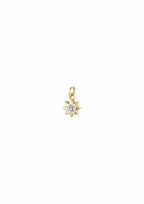 Micro Zircon Inlay Sun Charm