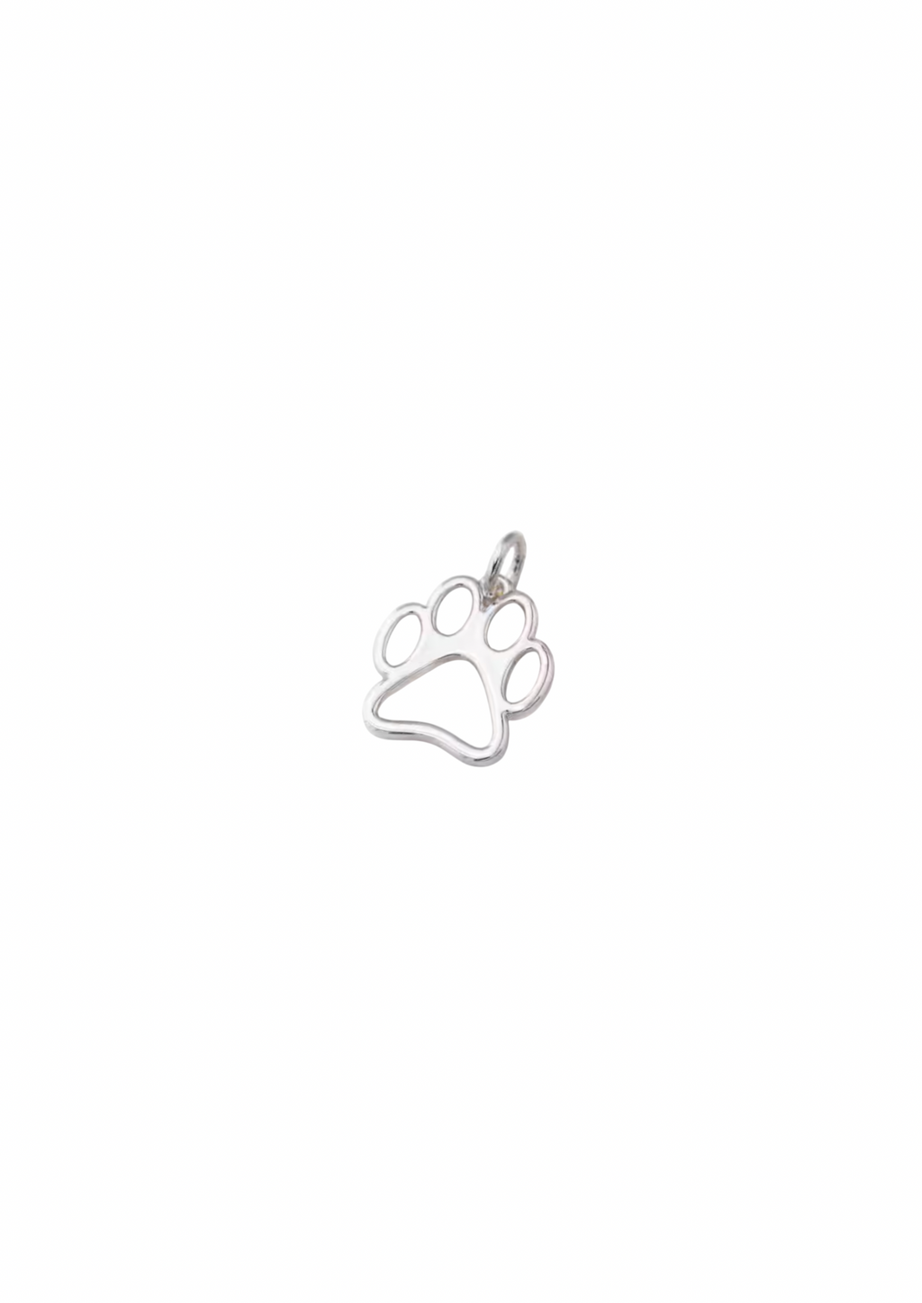 Dog Paw Charm - Hollow