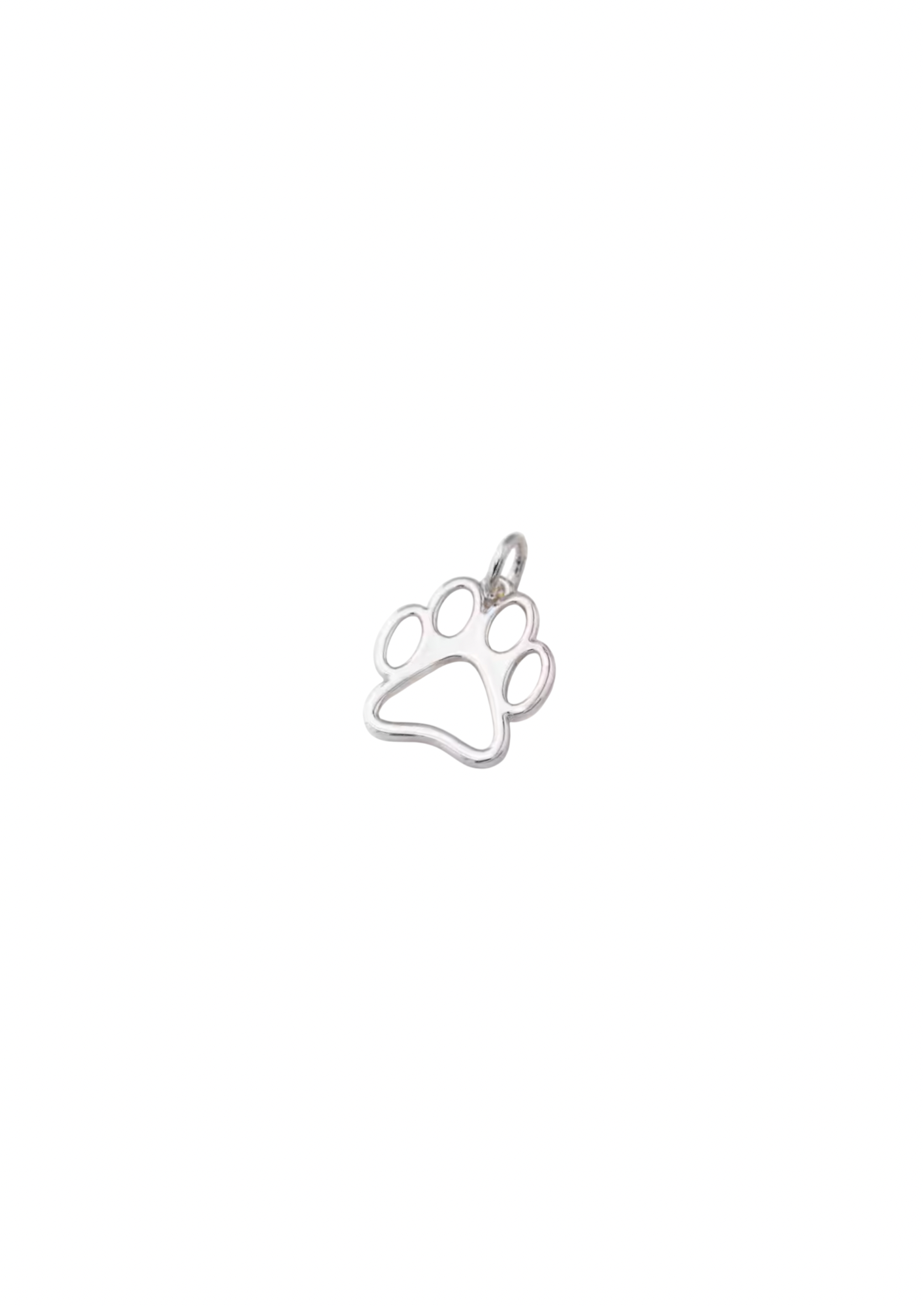 Dog Paw Charm - Hollow
