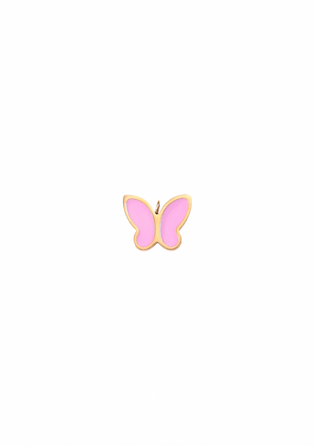 Butterfly Charm - Pink Inlay