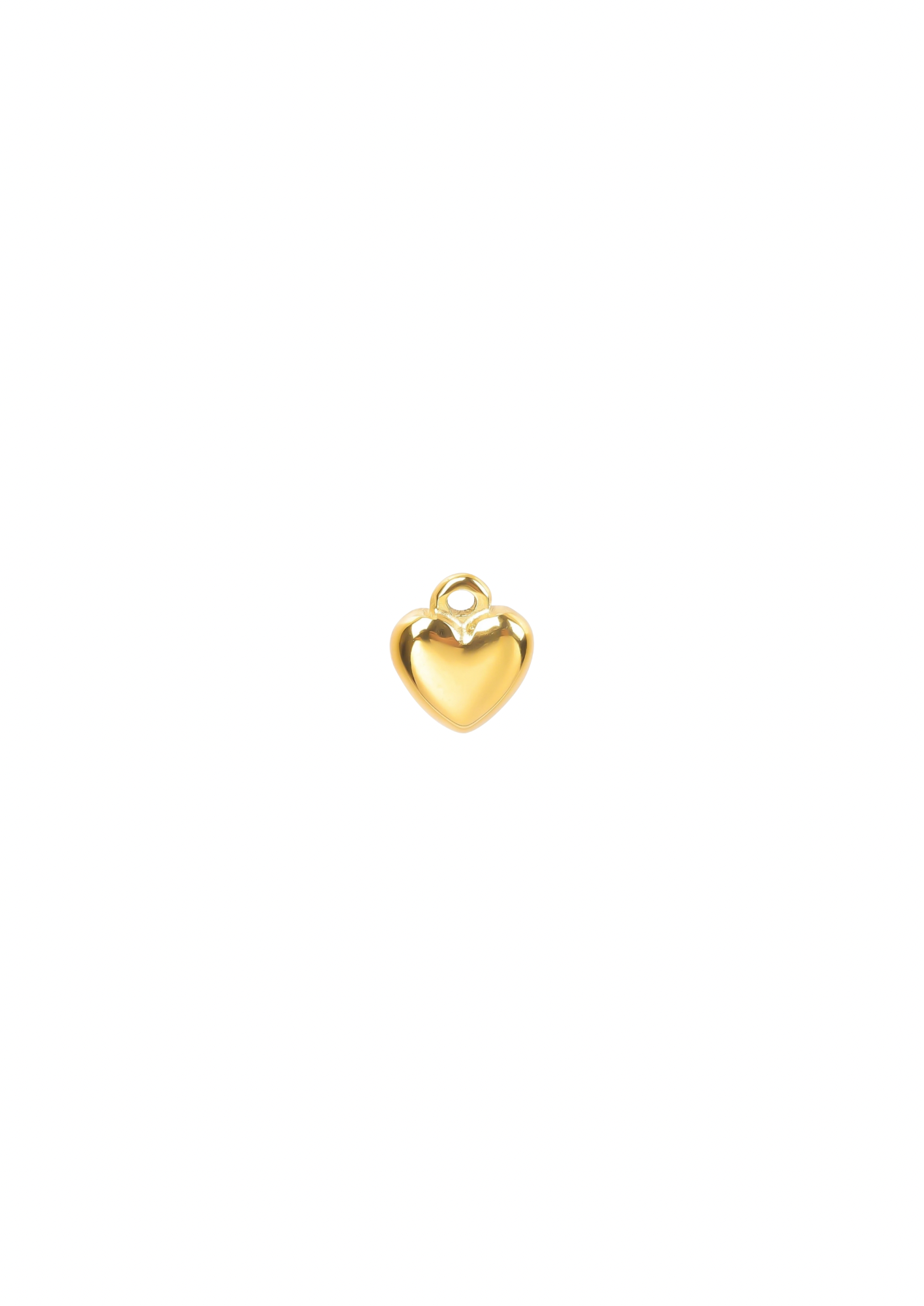 Mini Puff Heart Charm