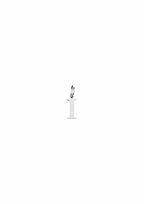 Mini Letter Charm - Silver