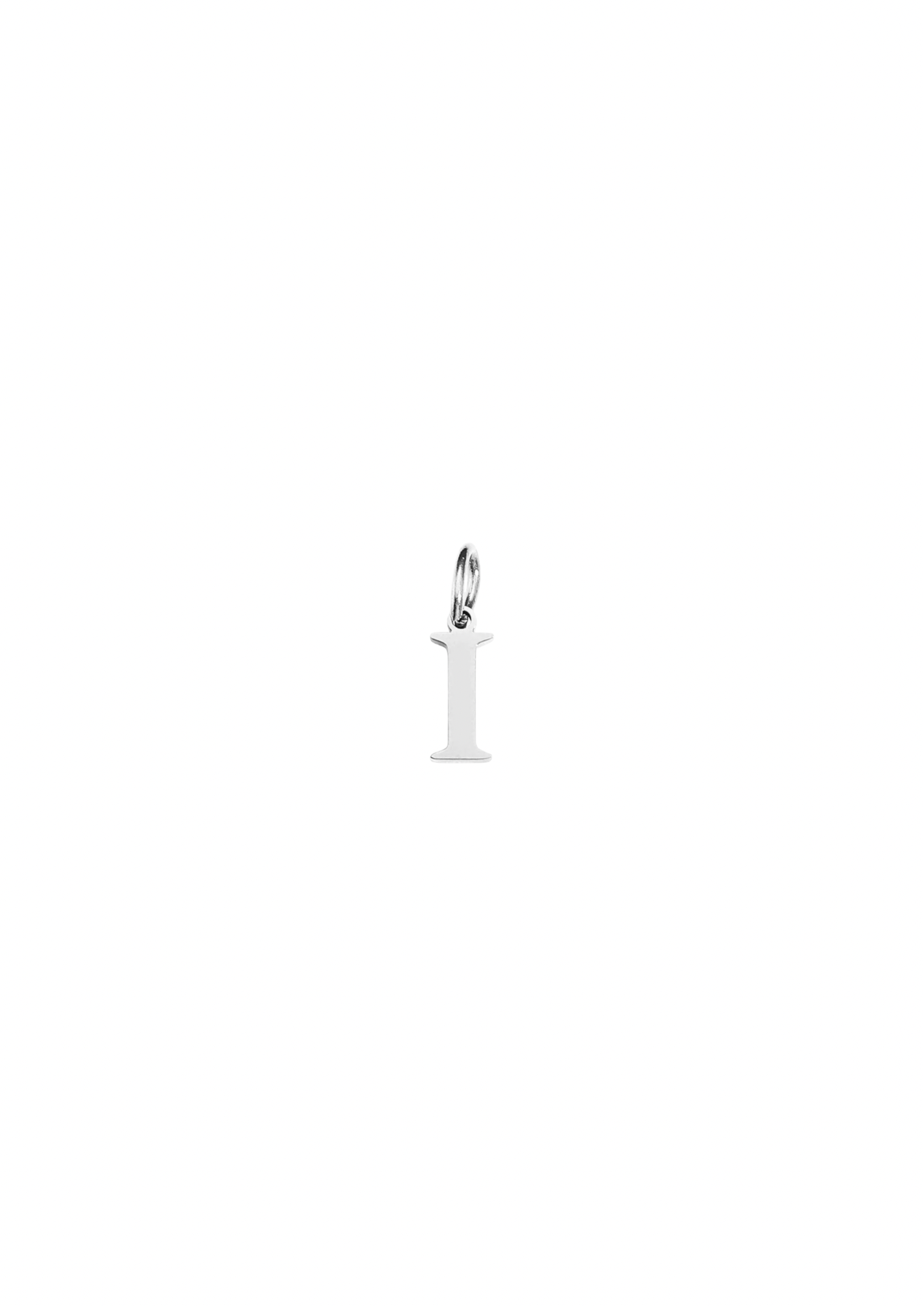 Mini Letter Charm - Silver