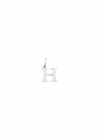 Mini Letter Charm - Silver