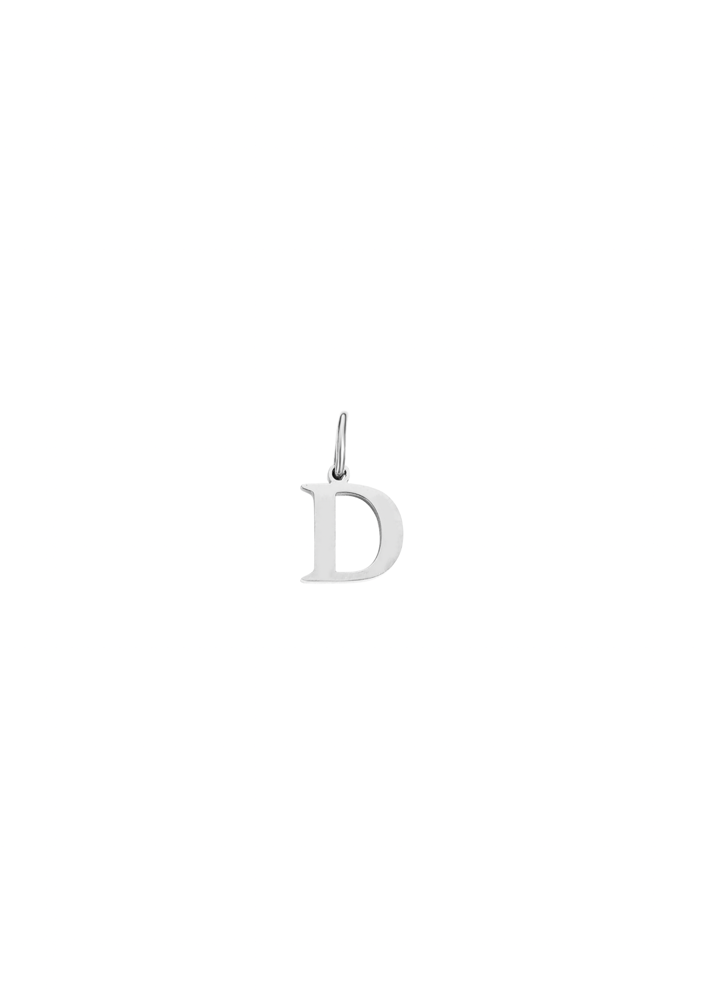 Mini Letter Charm - Silver