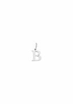 Mini Letter Charm - Silver