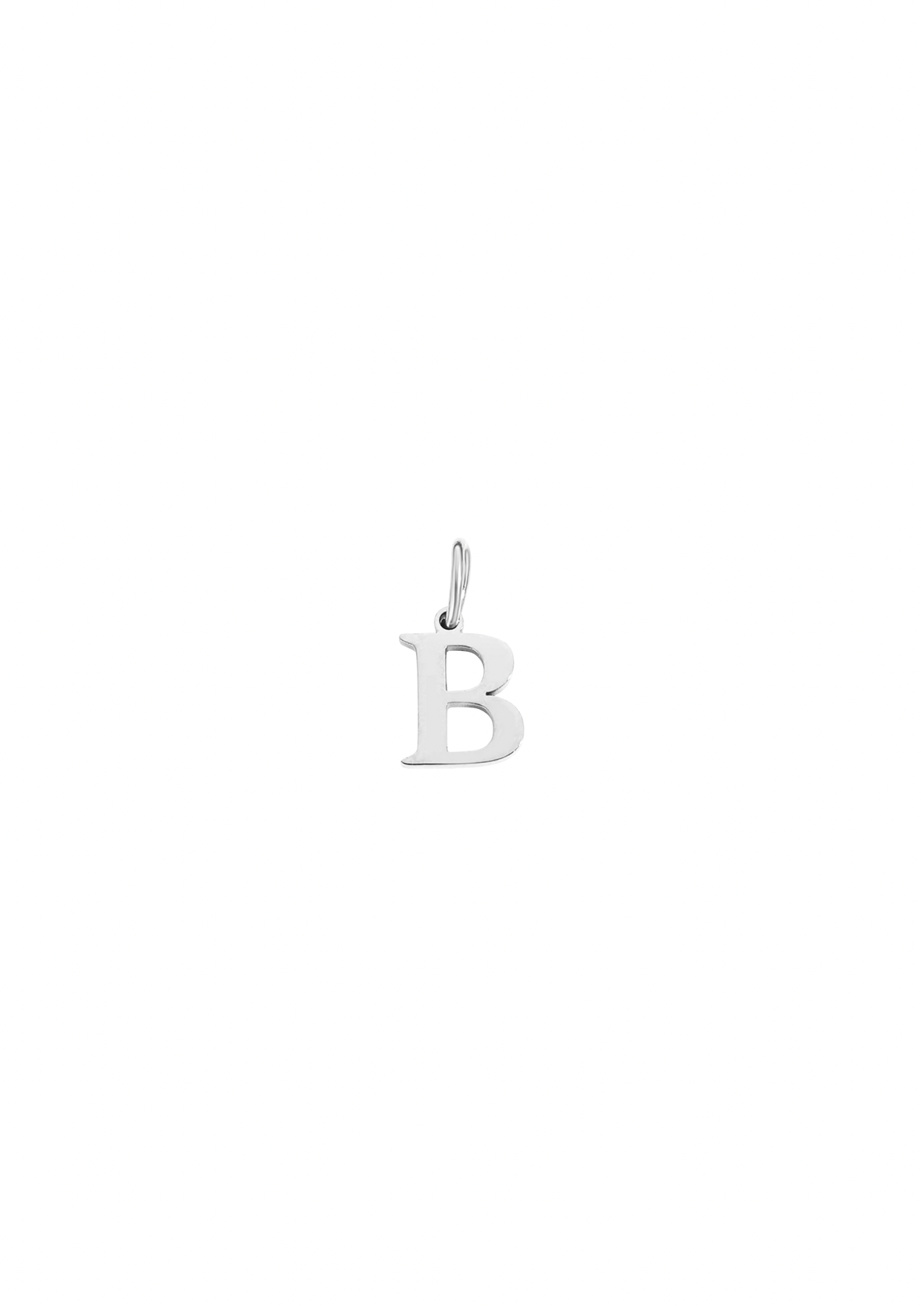 Mini Letter Charm - Silver