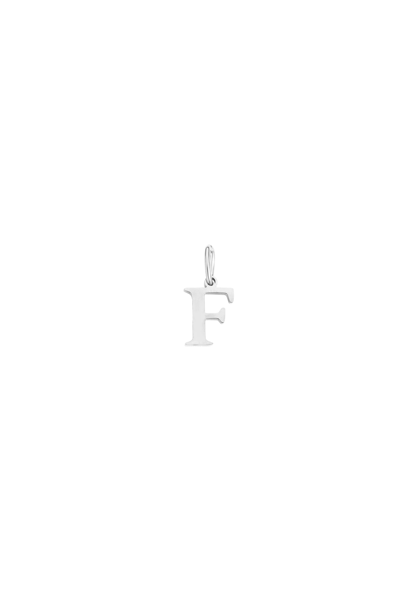 Mini Letter Charm - Silver