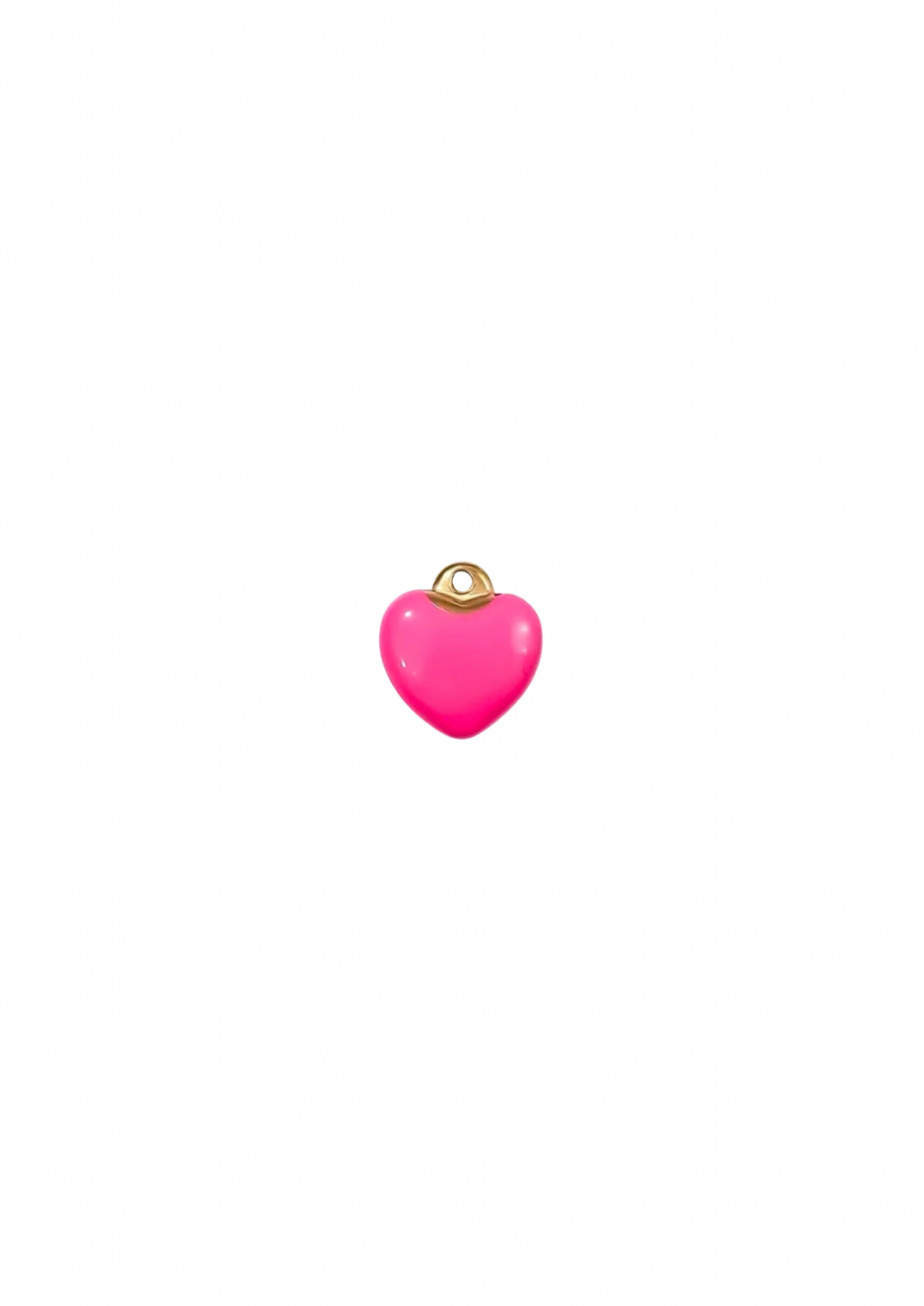 Mini Puff Heart Charm - Colored