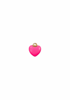 Mini Puff Heart Charm - Colored