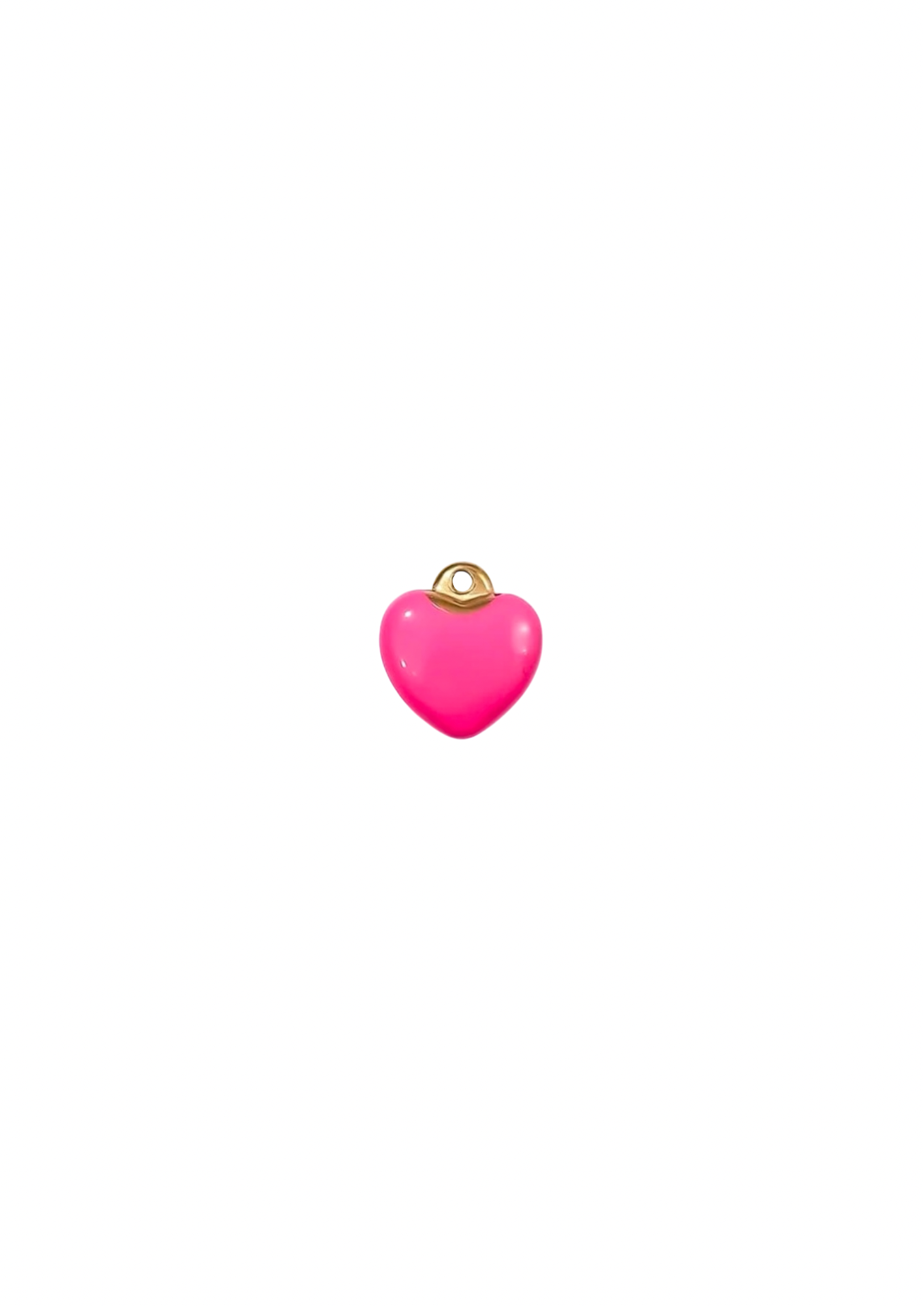 Mini Puff Heart Charm - Colored