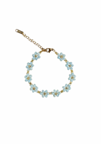 Handcrafted Beaded Flower Bracelet