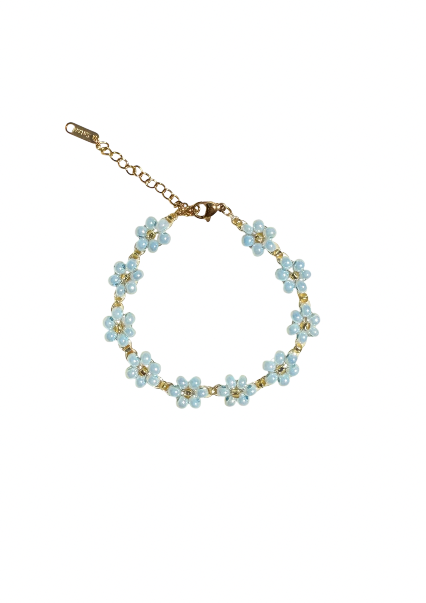 Handcrafted Beaded Flower Bracelet
