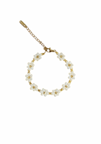 Handcrafted Beaded Flower Bracelet