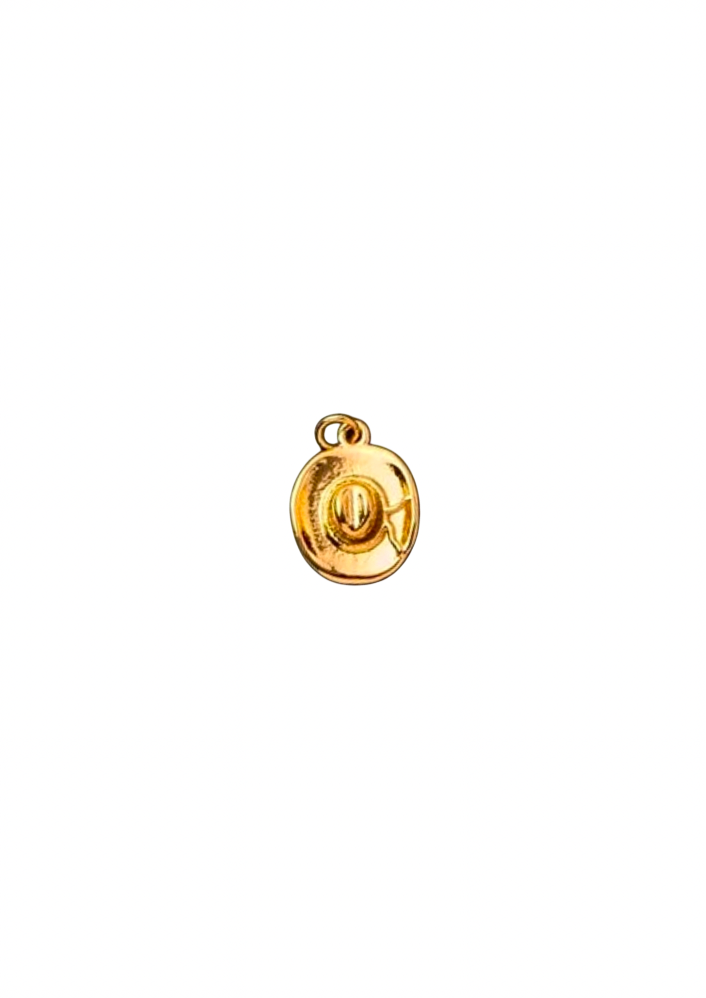 Cowboy Hat Charm - Gold