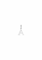 Mini Letter Charm - Silver