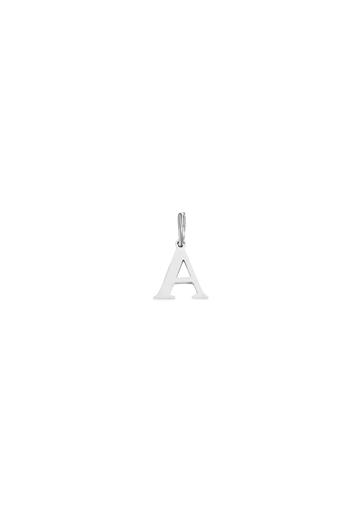 Mini Letter Charm - Silver