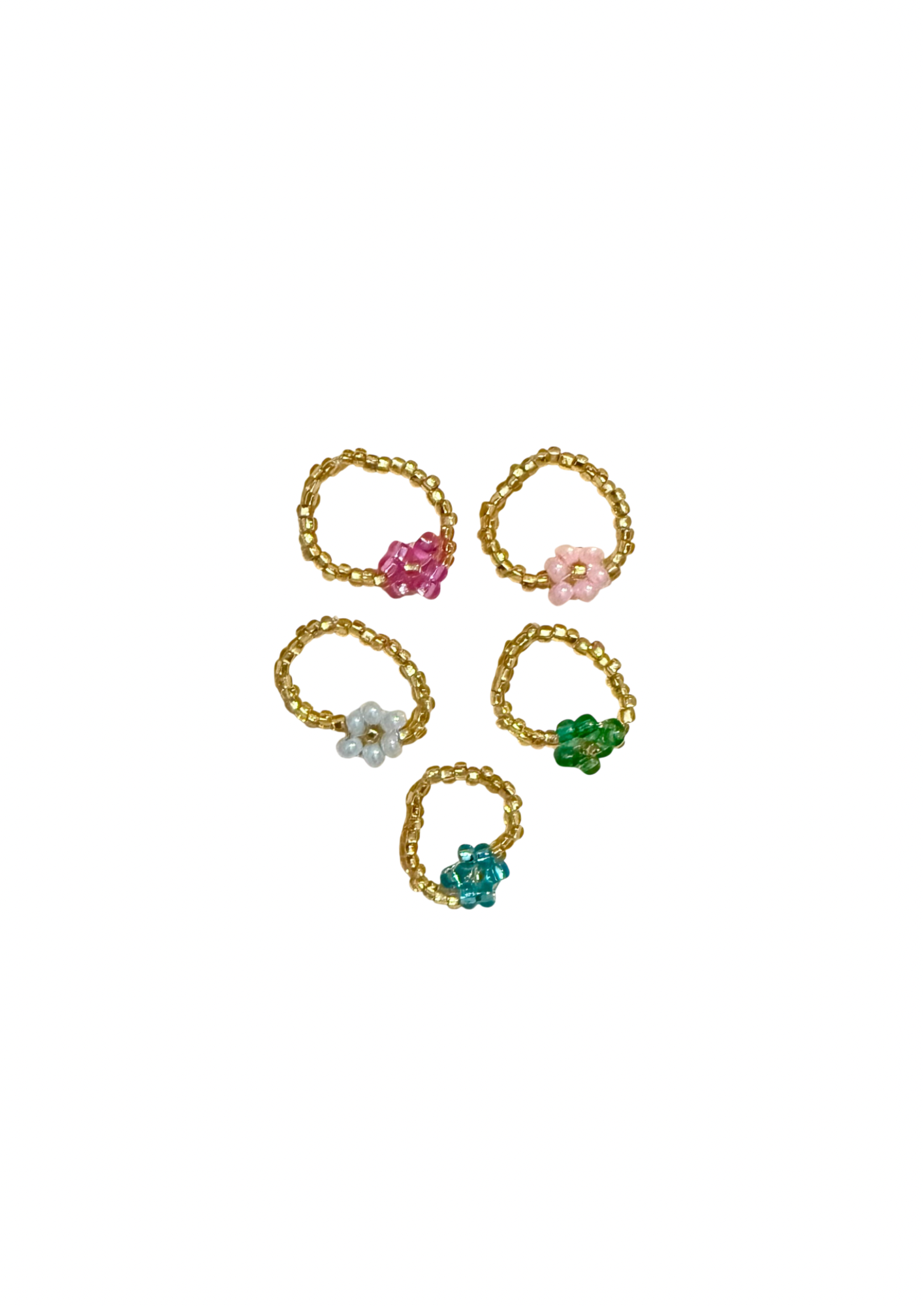 Handcrafted Beaded Flower Ring